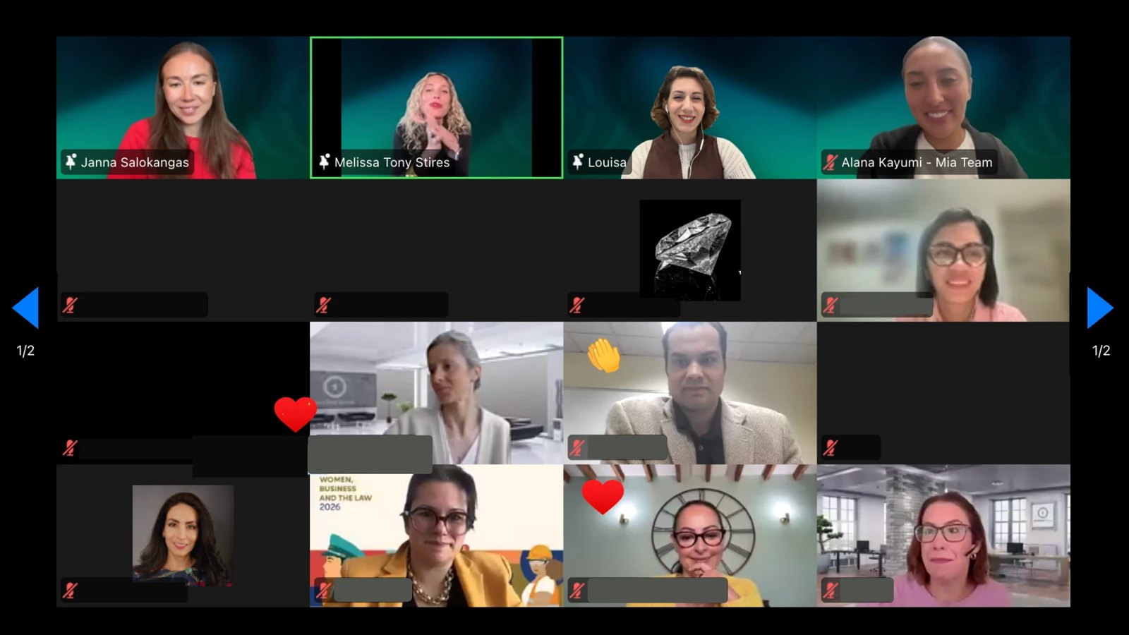 A live online Mia training on video call